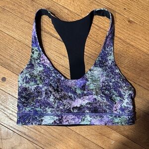 lululemon athletica Purple and Black Patterned Sports Bra